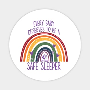 Safe Sleepers LGBTQ+ Rainbow Magnet